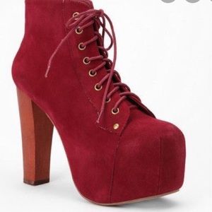 Burgundy Jeffrey Campbell LITA booties!